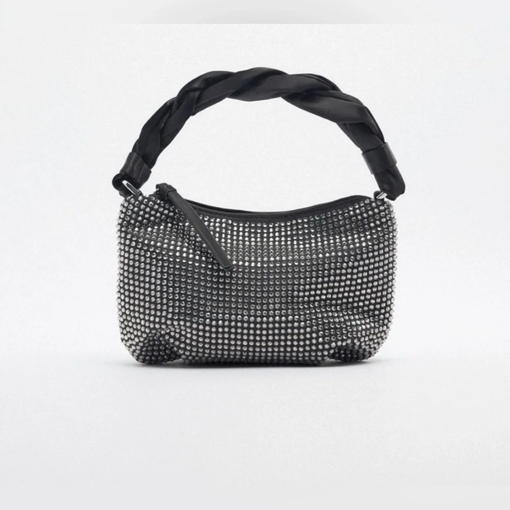 ZARA rhinestone shoulder bag - Picture 5 of 9